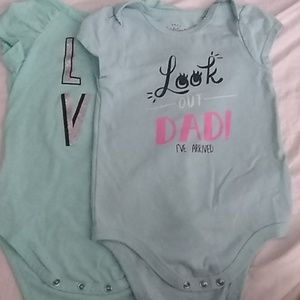 Bundle 2 blue onesies